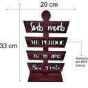 Ver imagem 2 de Placa Decorativa Oponopono em Mdf Amadeirado