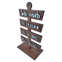 Ver imagem 4 de Placa Decorativa Oponopono em Mdf Amadeirado