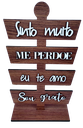 Ver imagem 1 de Placa Decorativa Oponopono em Mdf Amadeirado