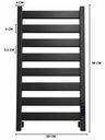 Ver imagem 4 de Toalheiro Térmico Elétrico 90x50 Display Digital Temporizado Grande Preto - 220V