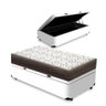Cama Box Baú + Colchão de Solteiro Ortobom D45 Iso 150 88x188x60cm - 2