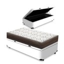 Ver imagem 2 de Cama Box Baú + Colchão de Solteiro Ortobom D45 Iso 150 88x188x60cm