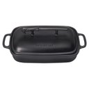 Ver imagem 1 de TRAVESSA RETANGULAR LE CREUSET LORD VOLDEMORT HARRY POTTER C/ TAMPA MATTE BLACK 81023250000051