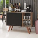 Ver imagem 5 de Balcão Multiuso Buffet Mila Moderno Maderatto Móveis:Freijó/Grafite
