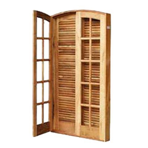 Porta Balcão de Abrir / Abrir de Madeira Itaúba em Arco Bat.10 Cm - 2.15 (a) X 1.40 (l)