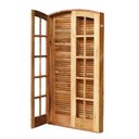 Ver imagem 1 de Porta Balcão de Abrir / Abrir de Madeira Itaúba em Arco Bat.10 Cm - 2.15 (a) X 1.40 (l)