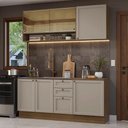Ver imagem 1 de Armário de Cozinha Compacta 180 Cm Rustic/crema Vik Madesa 04