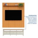 Ver imagem 5 de Rack Ananda com Painel Aloe TV até 75 Polegadas Tampo Madeira Maciça CabeCasa MadeiraOriginals