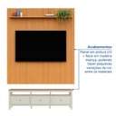 Ver imagem 5 de Rack Ananda com Painel Aloe TV até 75 Polegadas Tampo Madeira Maciça CabeCasa Madeira Originals