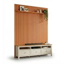 Ver imagem 2 de Rack Ananda com Painel Aloe TV até 75 Polegadas Tampo Madeira Maciça CabeCasa MadeiraOriginals