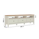 Ver imagem 4 de Rack Ananda com Painel Aloe TV até 75 Polegadas Tampo Madeira Maciça CabeCasa Madeira Originals