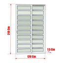 Ver imagem 4 de Porta Correr c/Travessas 2F.Móv.210x120 Elite c/Fechad.Tetra V.Lis.Branco Brimak