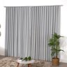 Cortina Wave de Trilho Suíço de Linho com Forro Blackout 3,00m x 2,80m Cinza - 3