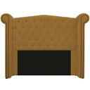 Ver imagem 2 de Kit Cabeceira 140 cm Suede + Calçadeira Madrid Mostarda