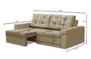 Ver imagem 2 de Sofá Retrátil 2 Lugares 1,80m Leticia Suede Rover & Beato