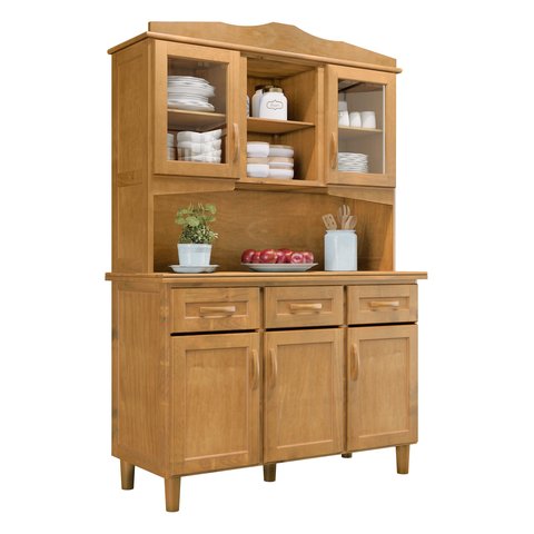 Cozinha Completa Kit em Madeira com 5 Portas e 3 Gavetas:freijo