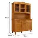 Ver imagem 4 de Cozinha Completa Kit em Madeira com 5 Portas e 3 Gavetas:freijo