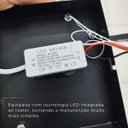 Ver imagem 7 de Luminária Led Plafon Teto Grande 33x33cm Bivolt 110/220v Quadrado Duplo