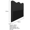 Ver imagem 5 de Cabeceira Queen Bari P02 160 cm Para Cama Box Preto