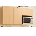 Ver imagem 5 de Armário Aéreo de Cozinha 2 Portas 120cm Mdf Rafaro