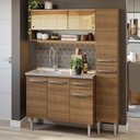 Ver imagem 1 de Armário de Cozinha Compacta 137cm com Pia Rustic Emilly Madesa 10