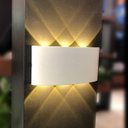 Ver imagem 2 de Arandela Frisada Parede Externa Interna Led 6w Branco Quente