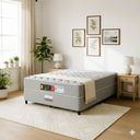 Ver imagem 1 de Cama Box Casal Castor Sleep Max D33 138x188x52 + Box Castor