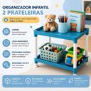 Ver mais imagens de Prateleira Infantil Mini Estante Organizadora sem Porta sem Gavetas 34cm Azul Ghittoni