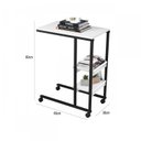 Ver imagem 3 de Mesa Lateral de Apoio Industrial com Rodízio Fit Yescasa