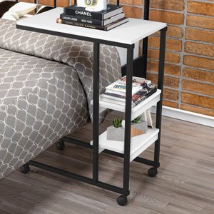 Mesa Lateral de Apoio Industrial com Rodízio Fit Yescasa