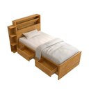 Ver imagem 6 de Cama de Solteiro Isa Gaveteiros Laterais com Colchão D20 para Quarto Pequeno Apartamento
