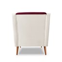 Ver imagem 4 de Poltrona Sala de Estar Monalisa Decorativo Suede:bordo