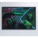 Ver imagem 4 de Quadro Estação Trabalho Gamer 120x80 Cm Vidro Impresso