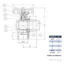 Ver imagem 2 de Registro para Gás Tipo Esfera Ângular 90º 3/4 Fx F Ivm Italy