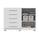 Ver imagem 7 de Cômoda Casal Bella 2 Portas e 5 Gavetas Branco Acp