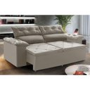 Ver imagem 2 de Sofá Compact 180cm Castor Retrátil, Reclinável com Molas Espirais 5 Posições
