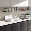 Ver imagem 3 de Kit Cozinha 4 Peças Escorredor Lixeira Porta Talher Dispenser - Stolf