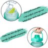 Kit 3 Garrafa de Água Squeeze Galão 2l Litros Motivacional Academia Colorida - 2