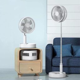 Ventilador Portátil Silencioso 7200mah Dobrável Usb 110/220v Cor:rosa;tamanho:u - 6