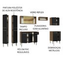 Ver imagem 5 de Armário de Cozinha Completa 293cm Rustic/preto Emilly Madesa 05