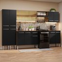 Ver imagem 1 de Armário de Cozinha Completa 293cm Rustic/preto Emilly Madesa 05