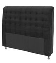 Ver imagem 1 de Cabeceira Dama New Plus King Size 1950mm Suede Negro - Simbal