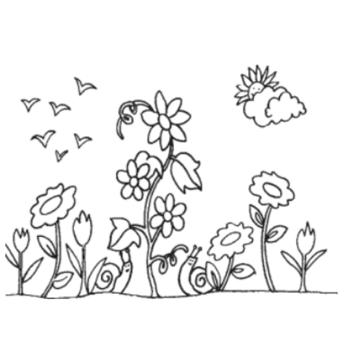 Tela para Pintura Riscada 30x40cm Jardim Art & Hobby - 2