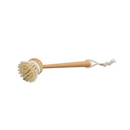 Escova Multiuso de Limpeza com Cabo de Bambu Louça Cozinha - Branco - 7