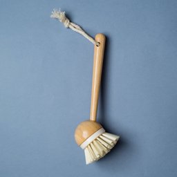 Escova Multiuso de Limpeza com Cabo de Bambu Louça Cozinha - Branco - 8