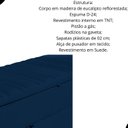 Ver imagem 2 de Calçadeira Baú Sapateira 160cm Ayla Suede Tampo Reto