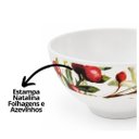 Ver imagem 4 de Kit 6 Tigelas Bowl Natalina em Melamina 300ml Folhagens e Azevinhos - Magizi