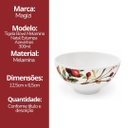 Ver imagem 7 de Kit 6 Tigelas Bowl Natalina em Melamina 300ml Folhagens e Azevinhos - Magizi