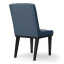 Ver imagem 6 de Cadeira Sala de Jantar Base Madeira Preto Kit 4 Sofia Suede Azul Marinho D03 - D'Rossi