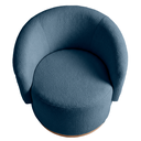 Ver mais imagens de Kit 02 Poltrona Decorativa Orgânica Espanha para Sala Bouclê:azul Marinho